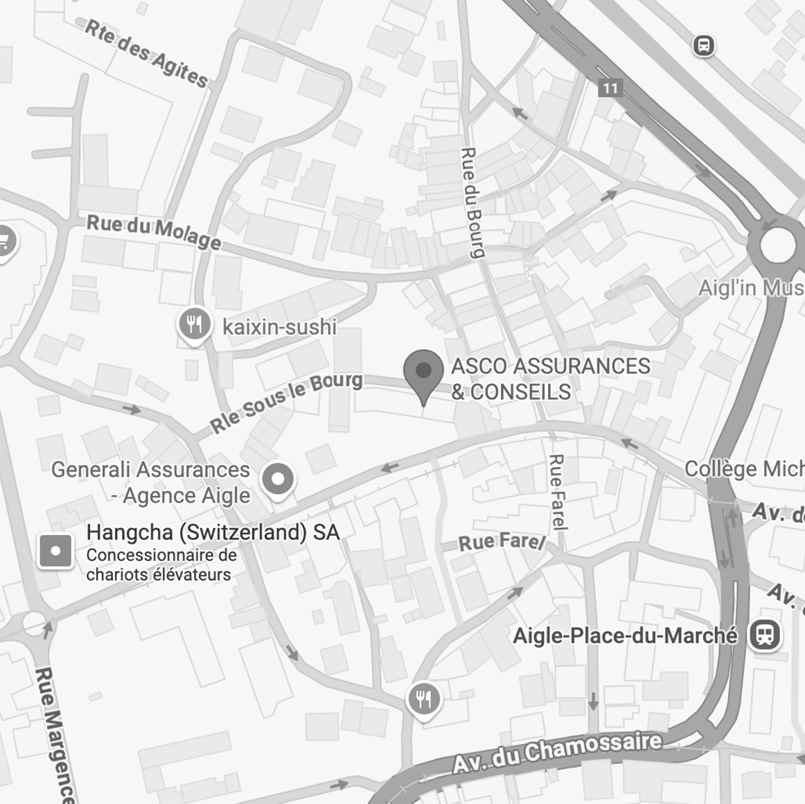 Localisation de l'agence de Mulhouse
